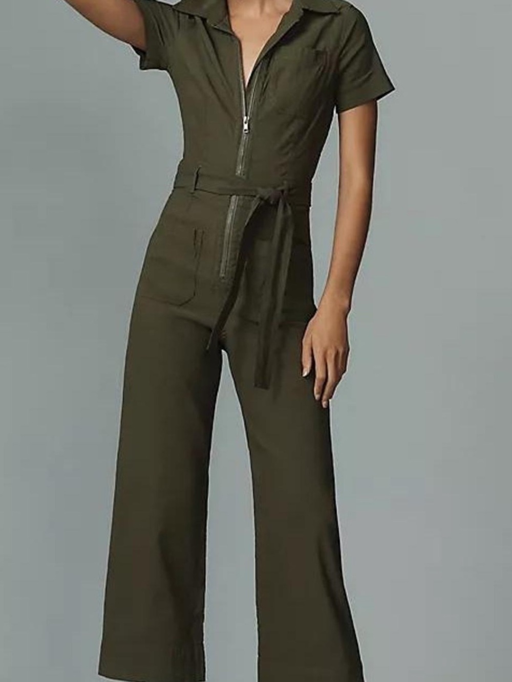 Anthropologie Colette Jumpsuit Green